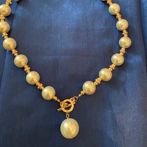 Tahari Costume Pearls with Crystals